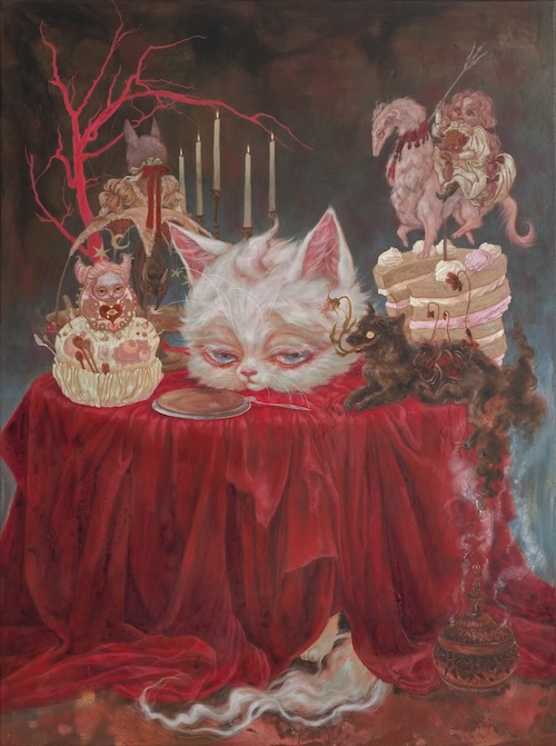 郭欣昀 Kuo Tami_私宴 The Feast_2025_壓克力彩 : 亞麻布Acrylic on Linen_130 x 97 cm.jpg 郭欣昀 Kuo Tami_私宴 The Feast_2025_壓克力彩 : 亞麻布Acrylic on Linen_130 x 97 cm.jpg